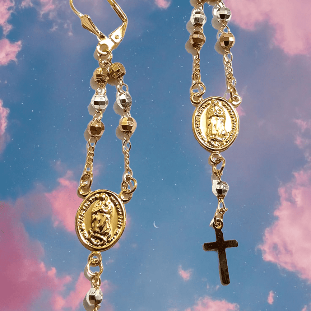 Rosary Earrings