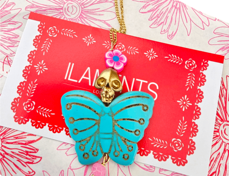 Mariposa Muertos Necklace