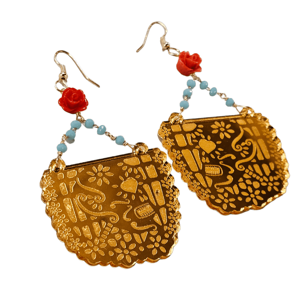 Papel Picado Crystal Earrings