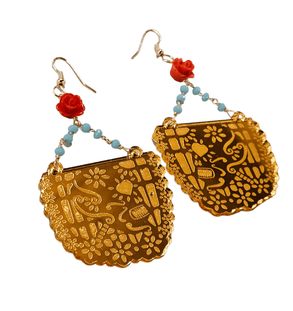 Papel Picado Crystal Earrings