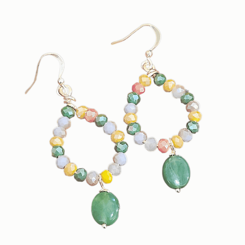 Jade Crystal Earrings