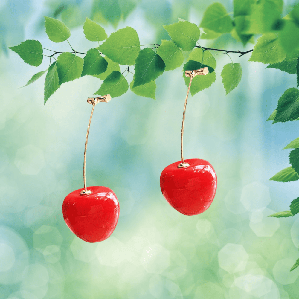 Cherry Drop Earrings