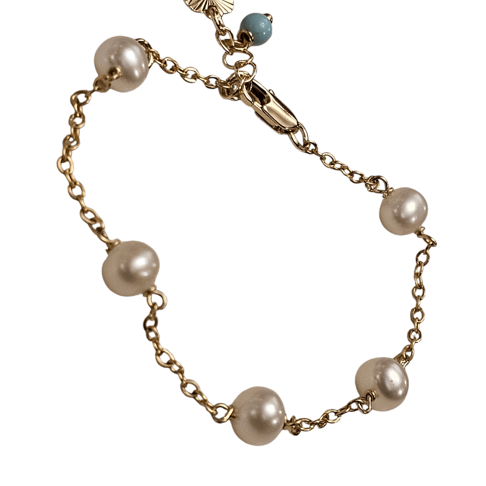 Pearl & Something Blue Bracelet