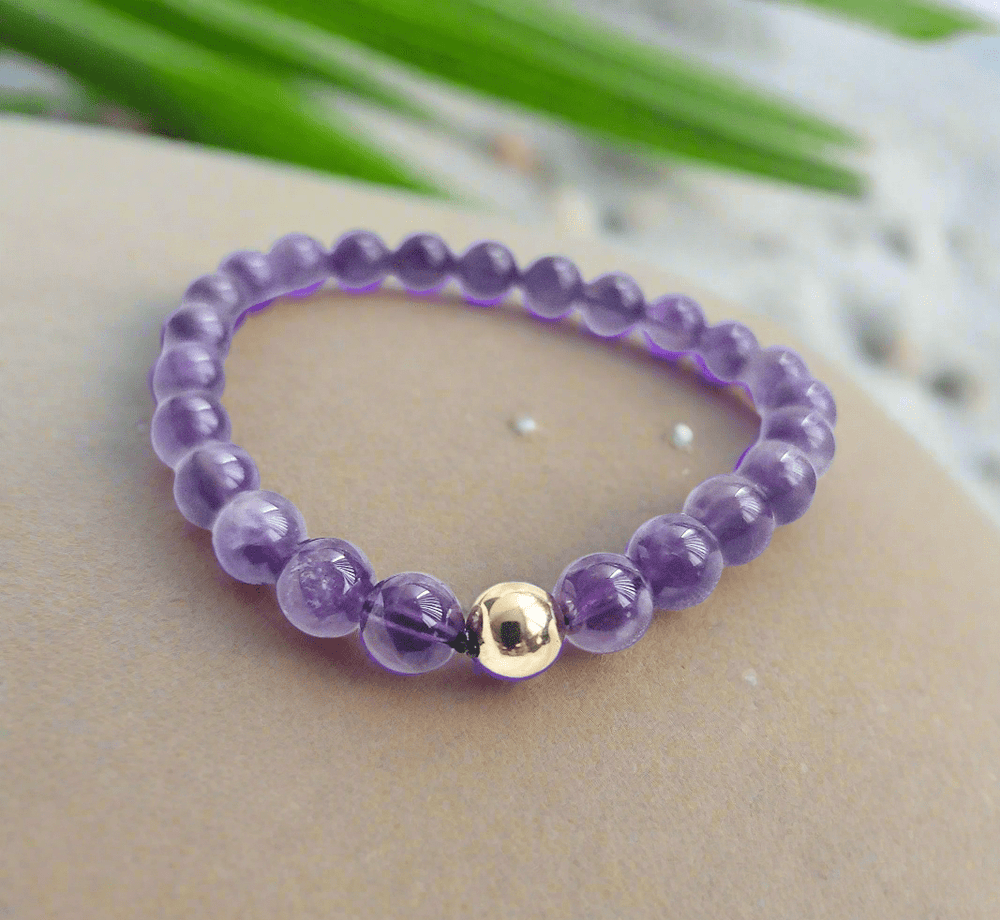 Amethyst Crown Chakra Bracelet