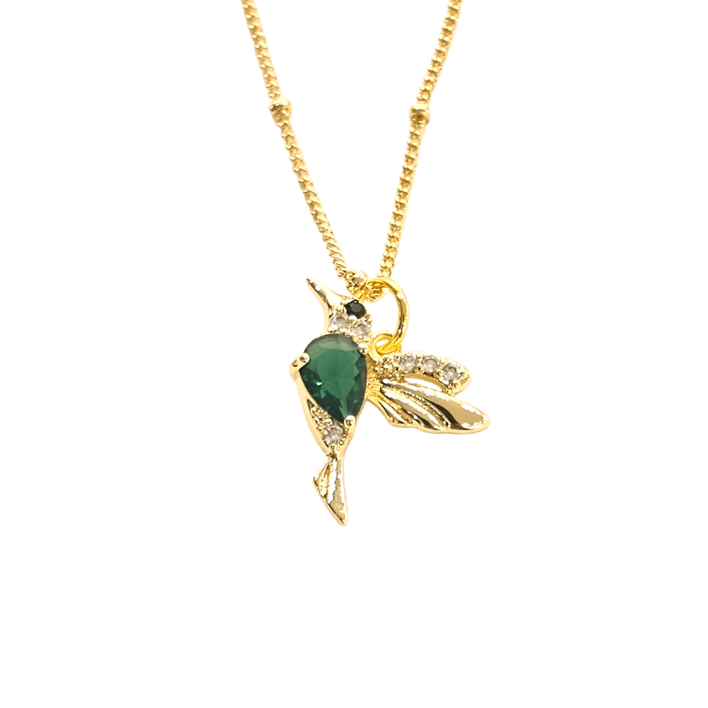 Hummingbird Crystal Necklace