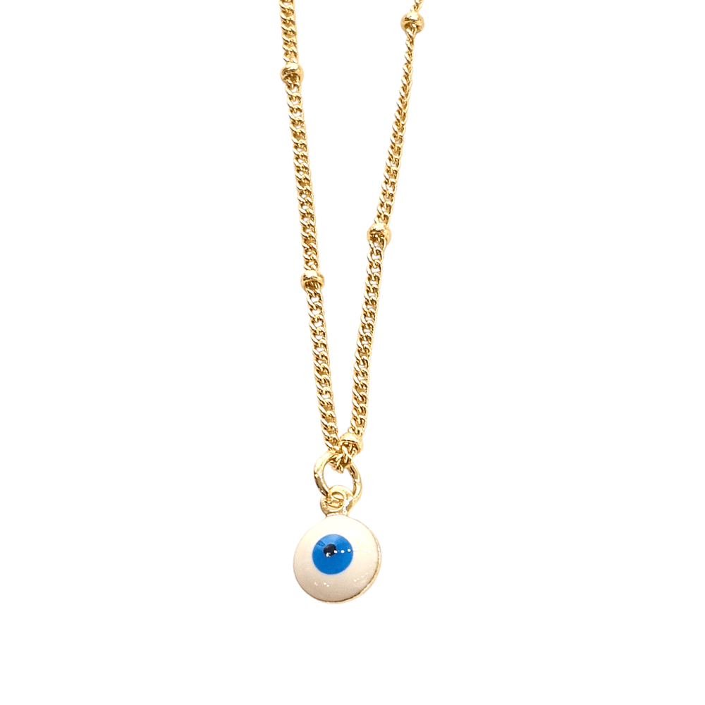 Evil Eye Ball Chain Necklace