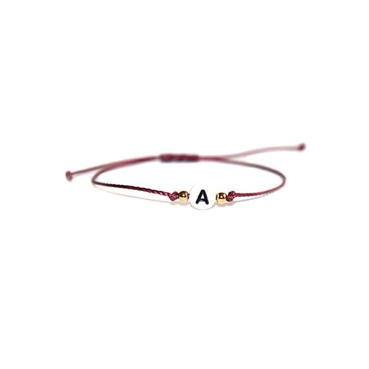 Initial Letter Wish Bracelet