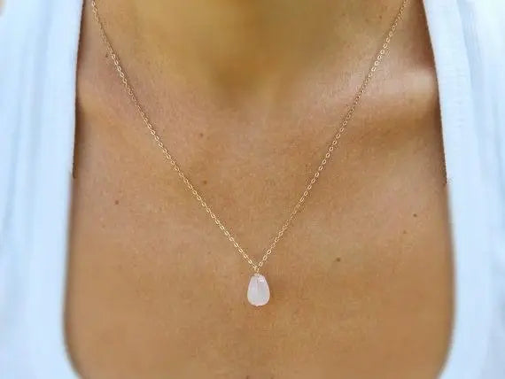 Rose Quartz is Love Necklace