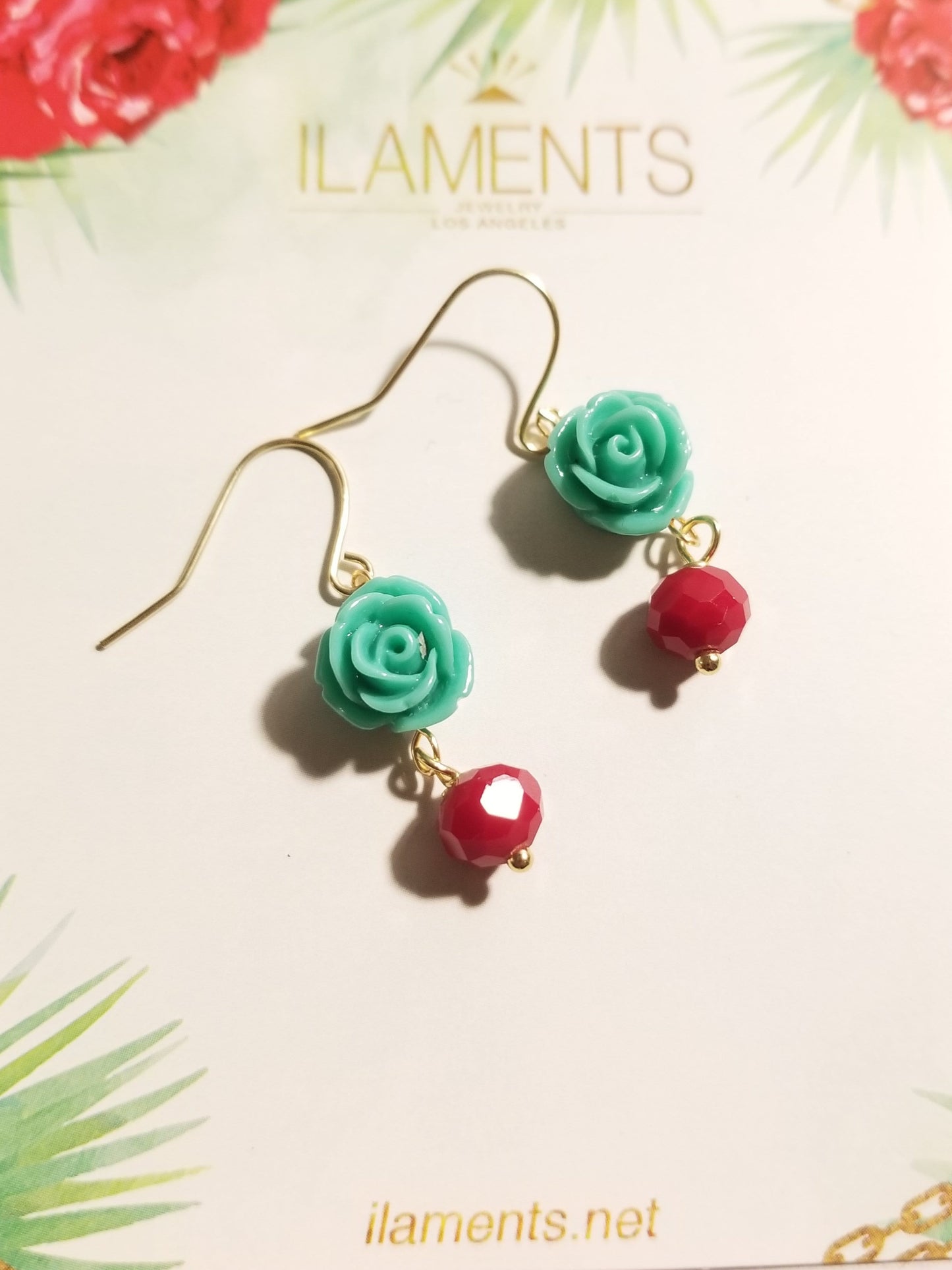 La Flor Crystal Earrings