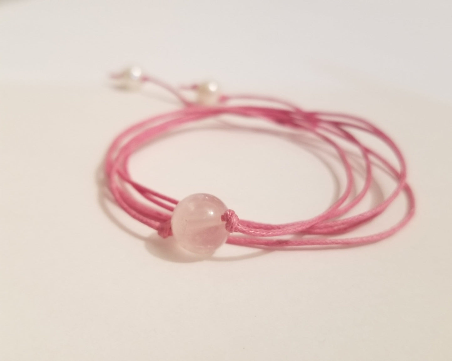 Rose Quartz Wrap Healing Bracelet