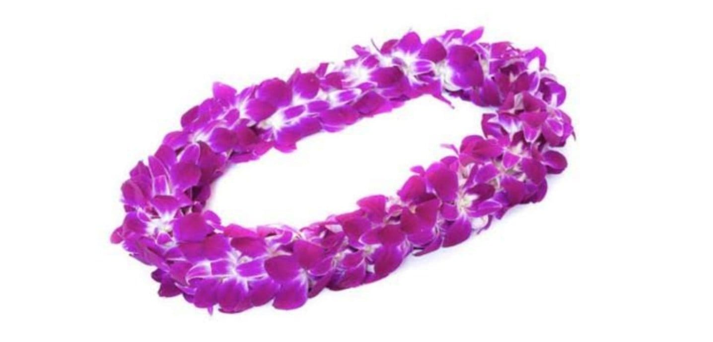 Orchid Double Flower Lei