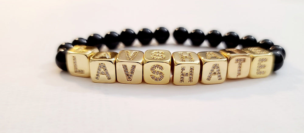 LA VS HATE Onyx Bracelet