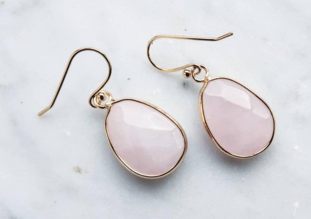 Love Rose Quartz Earrings