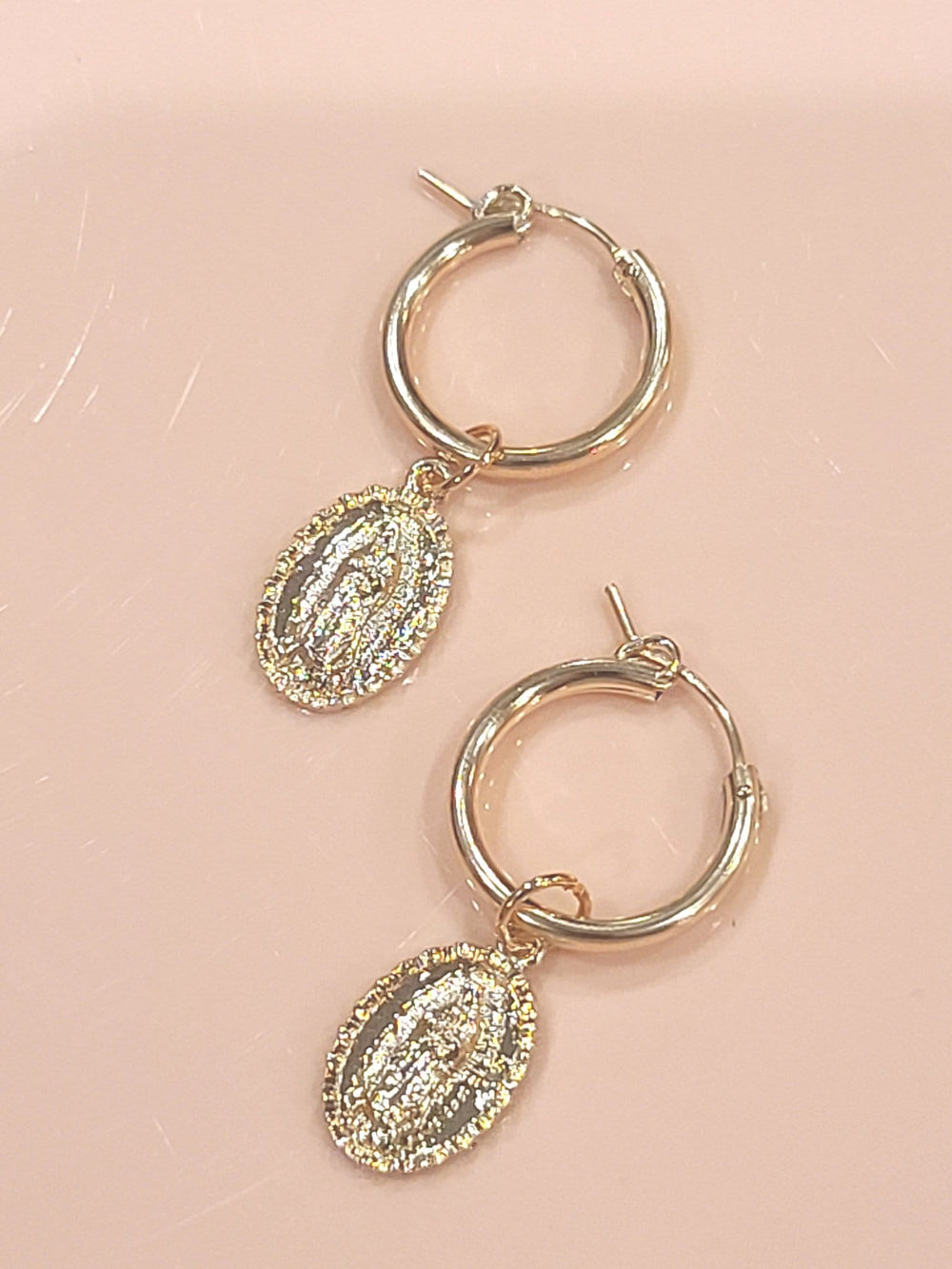 Virgencita 14kt Gold Fill Hoops