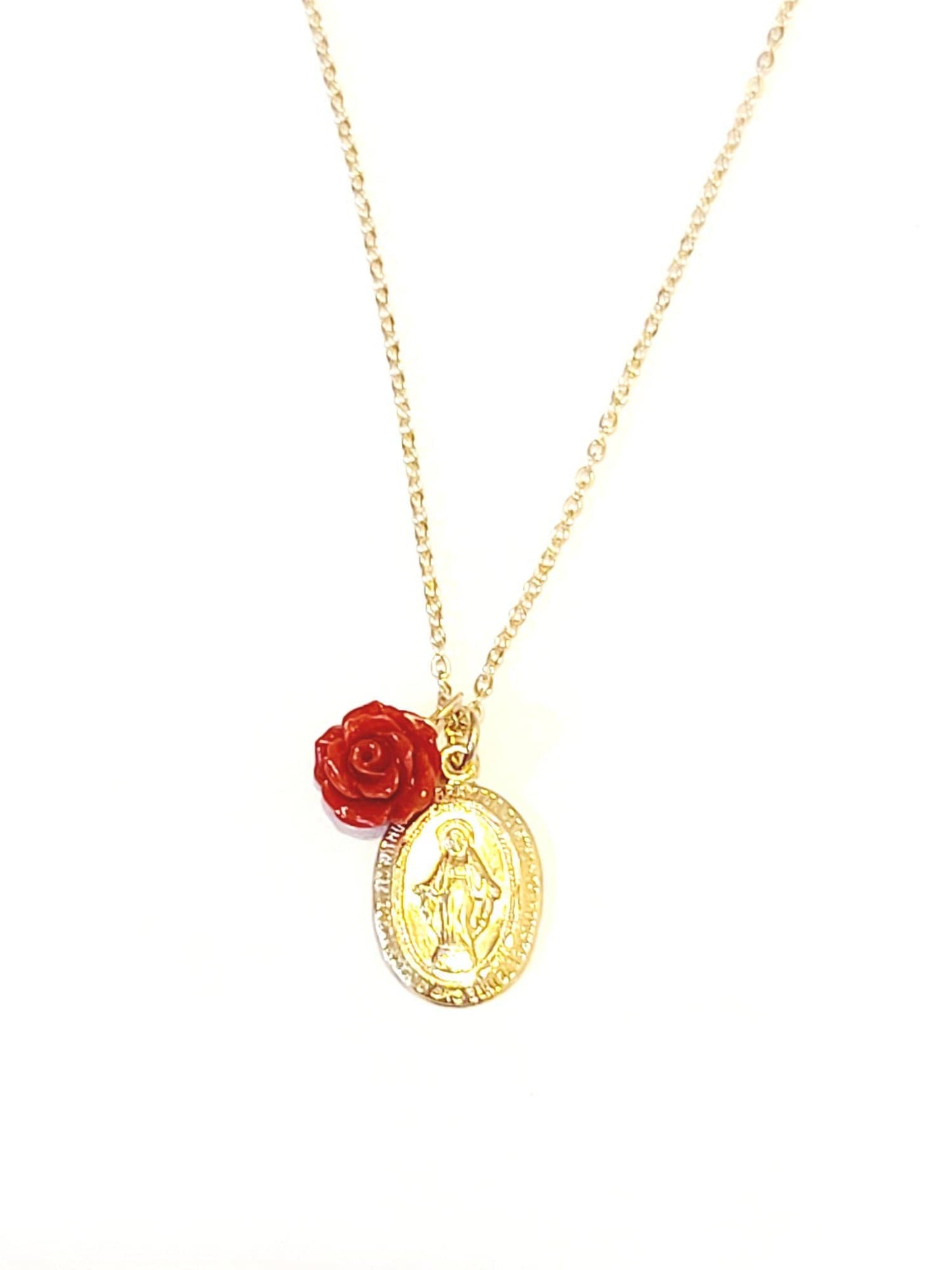 Virgen 14kt Charm Necklace