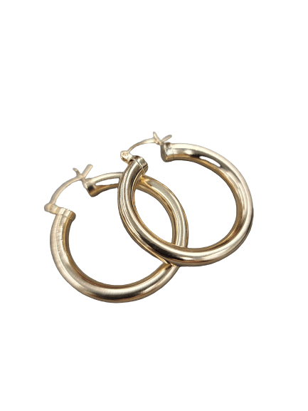 14kt Huggie Hoop Earrings