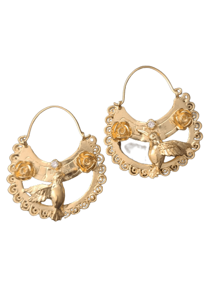 Hummingbird 14kt Gold Fill Arracada Earrings