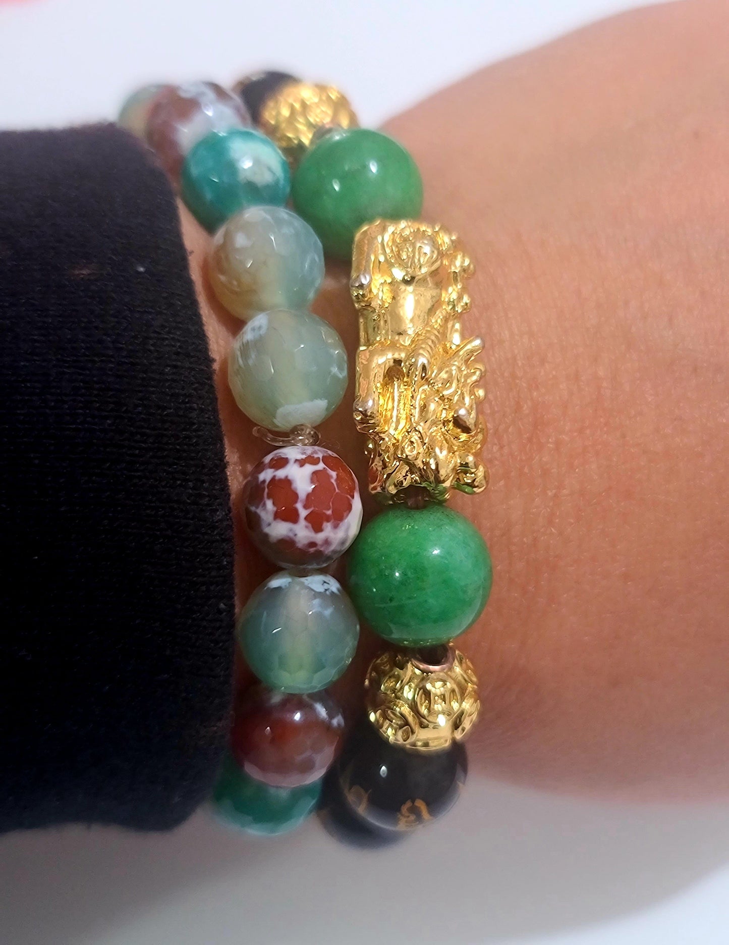 Feng Shui Jade Good Luck Bracelet