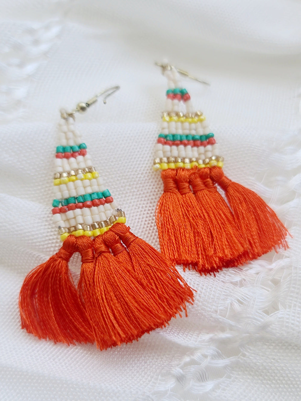 Sunset Seed Bead Earrings