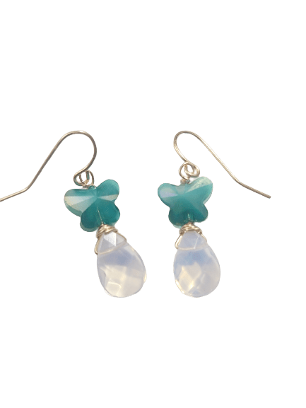 Opalite Butterfly Earrings