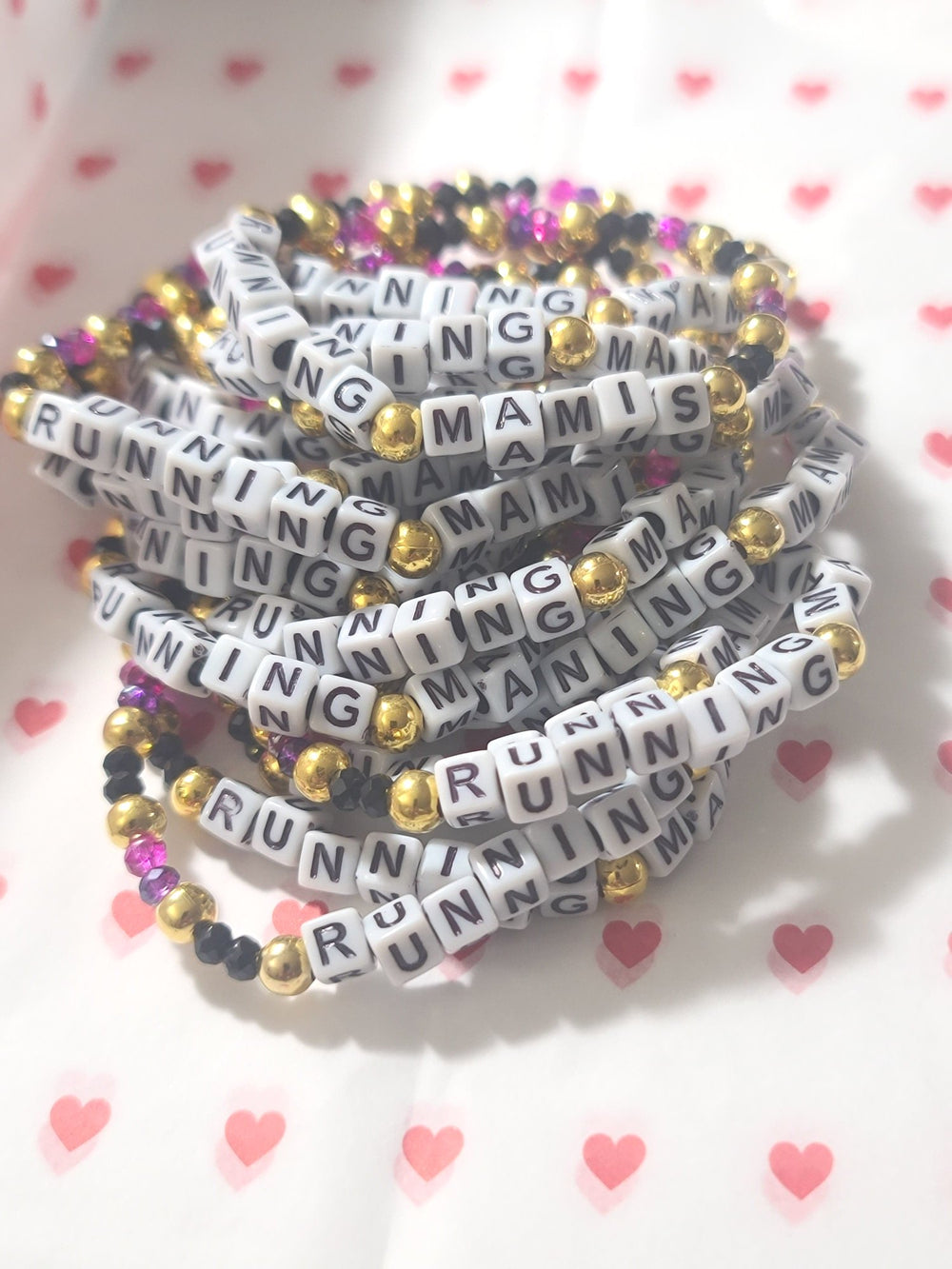 Running Mamis Word Bracelet