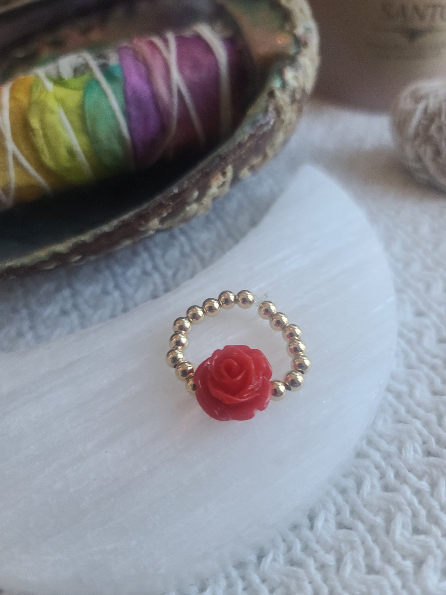 Rose Gold Bead Ring