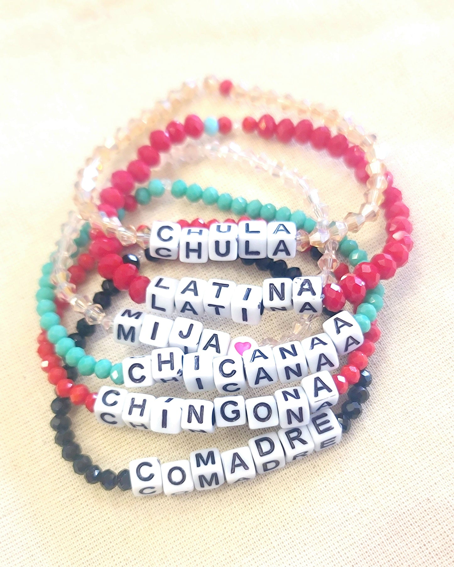 Latina Word Bracelet