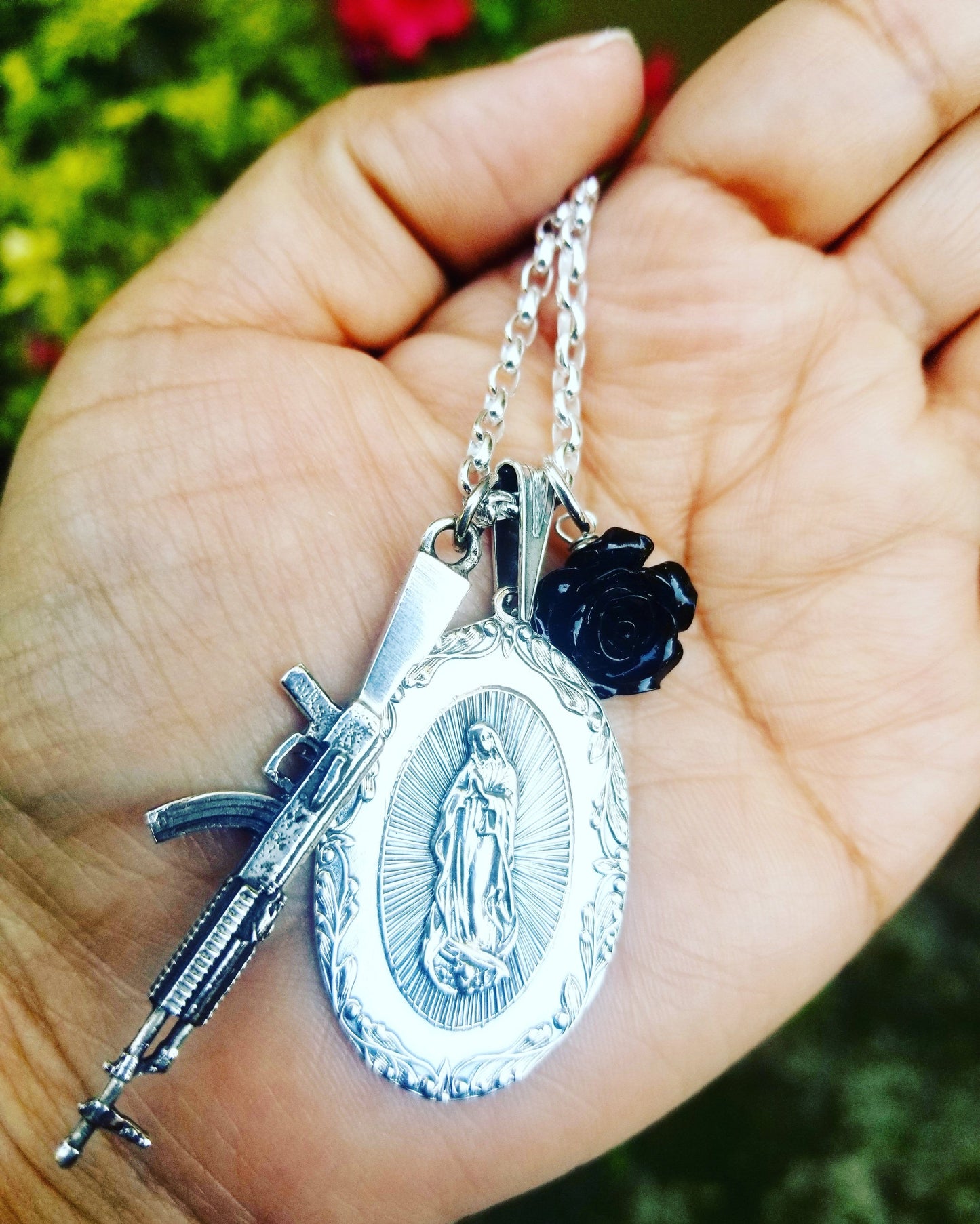 Virgen de Guadalupe Revolution Necklace