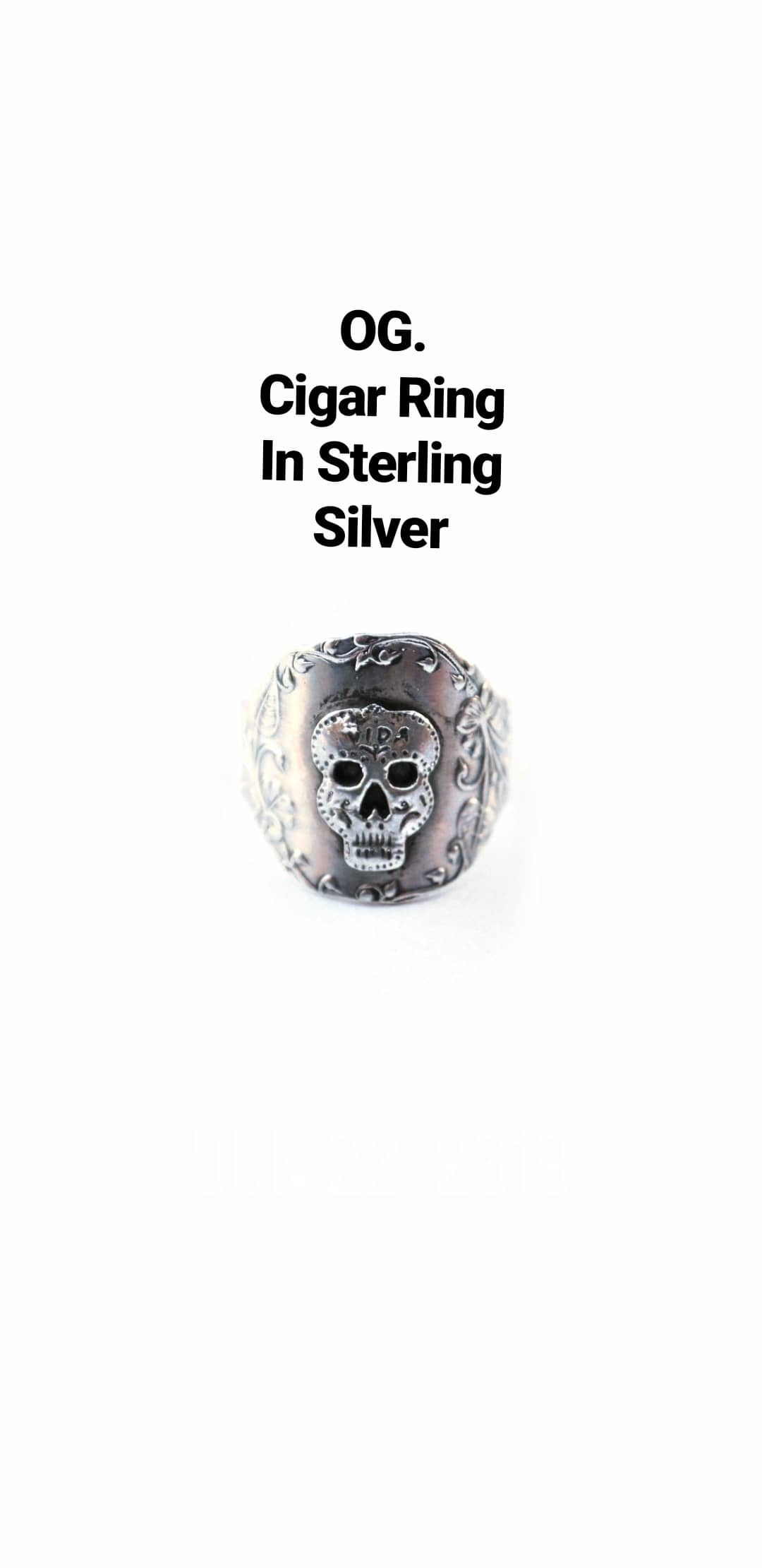 Sugar Skull Cigar Ring