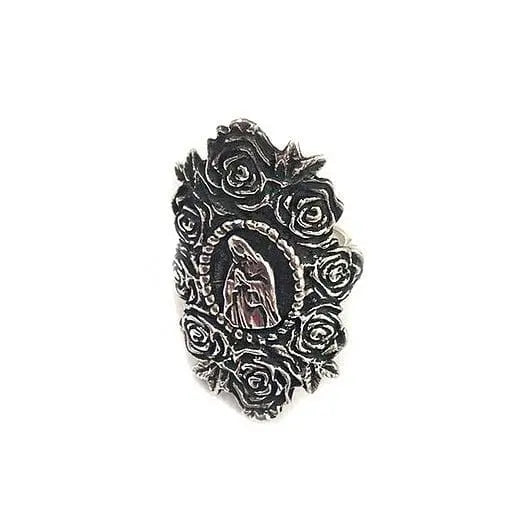 Virgen de Guadalupe Sterling Silver Ring