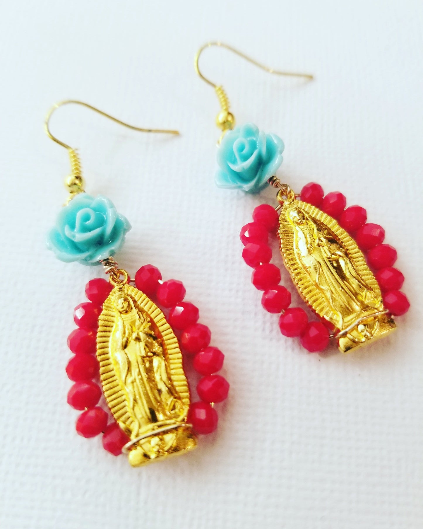 Virgen Crystal Altar Earrings