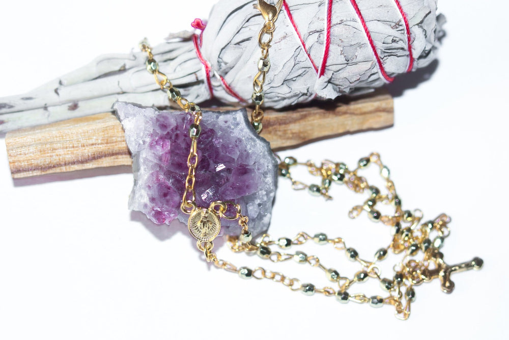 Rosary Amethyst Sage Bundle