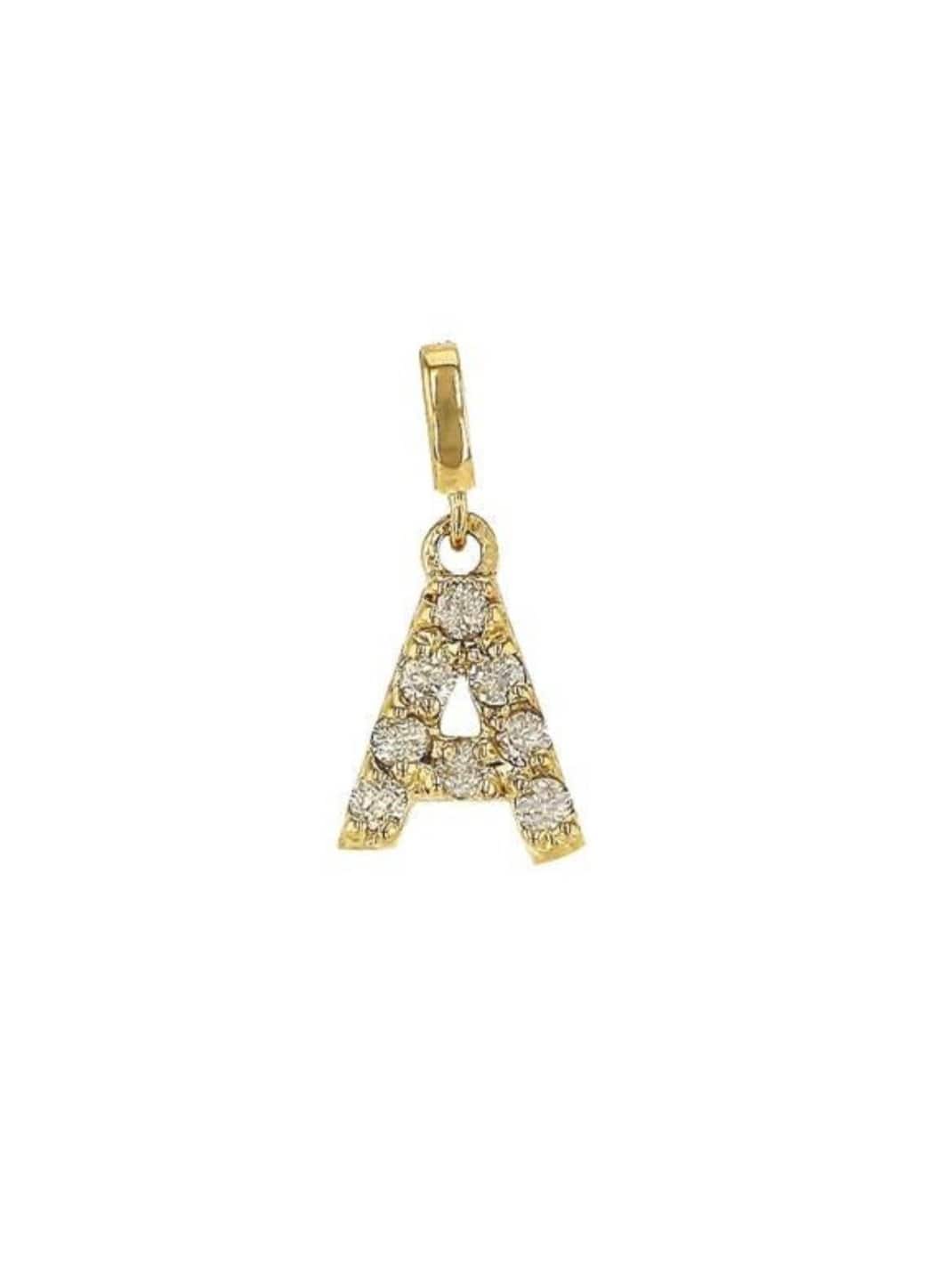 14kt Diamond Initial Necklace