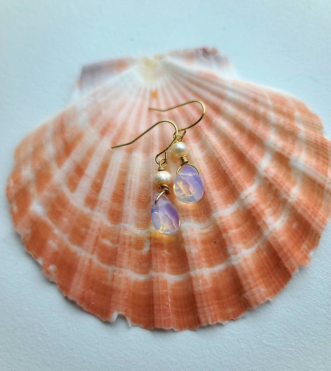 Opalite Pearl Earrings