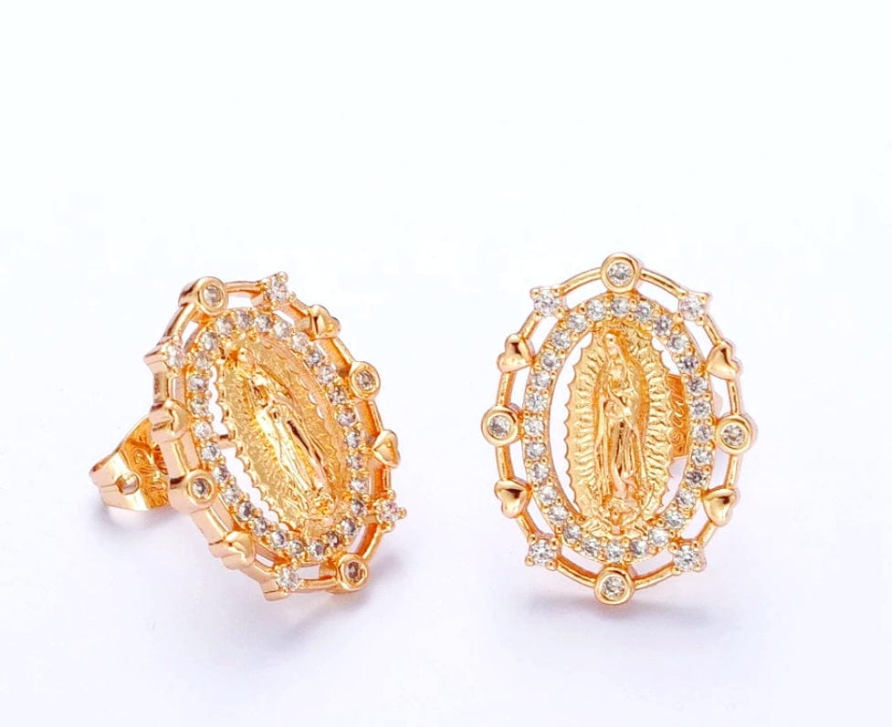 Virgen Cz Post Earrings