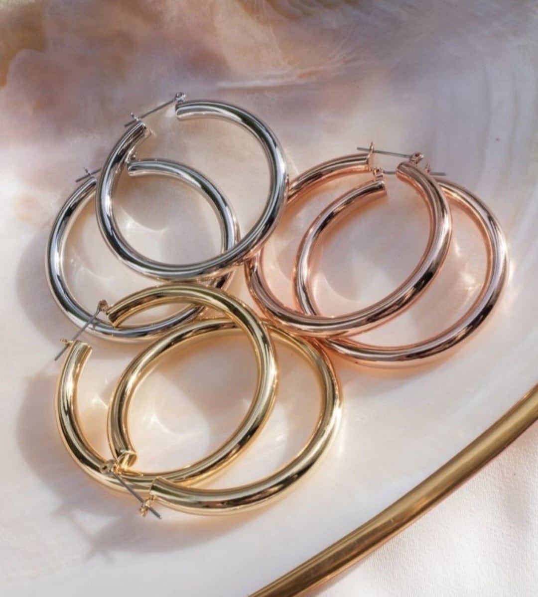 Luna 14kt Gold Fill Hoop Earrings